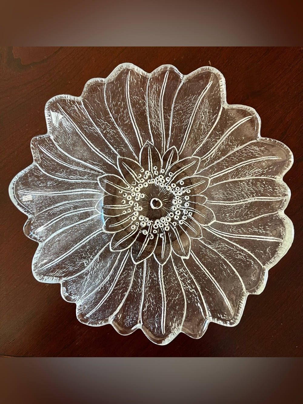 Vintage Indiana Glass Lily Pons Sunflower Bowl